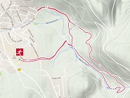 Karte Laufstrecken Kessellauf 7,2 km f�r Hobbylauf, Walking und Nordic Walking